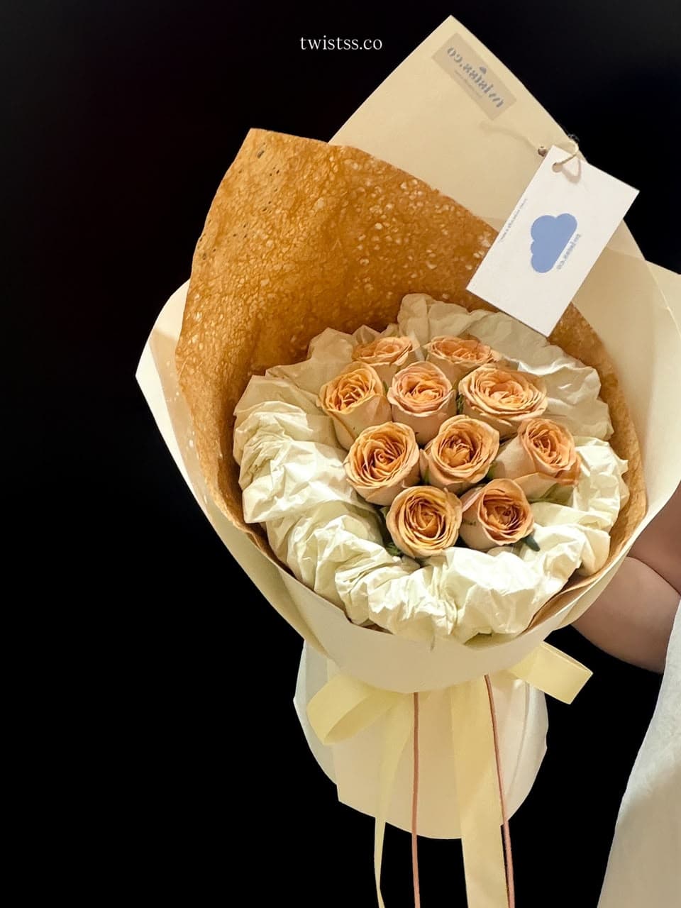 Cappuccino Latte Bubble Flower Bouquet